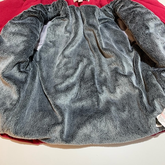 KENZO Kids Burgundy Red Plush Lined‎ Warm Winter Coat Jacket size 2 - Picture 5 of 10
